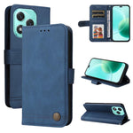 Custodia per telefono in pelle con bottone in metallo con albero della vita Skin Feel, For Honor 400 Lite Global, For Honor 400 Global 156.5mm, For Honor X8c 4G, For Honor 300 Ultra