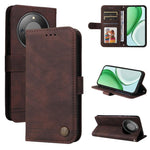 Custodia per telefono in pelle con bottone in metallo con albero della vita Skin Feel, For Honor X5c Plus, For Honor X70 5G, For Honor X6b 4G / X6c 4G / X5b / X5b Plus, For Honor Play 60