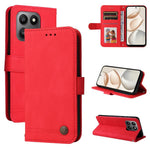 Custodia per telefono in pelle con bottone in metallo con albero della vita Skin Feel, For Honor Magic8, For Honor 400 Smart 5G / X7d 4G / Play 10T 5G, For Honor Play10 4G, For Honor Play 70 Plus