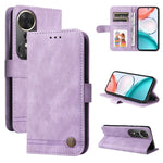 Custodia per telefono in pelle con bottone in metallo con albero della vita Skin Feel, For Honor Magic8, For Honor 400 Smart 5G / X7d 4G / Play 10T 5G, For Honor Play10 4G, For Honor Play 70 Plus