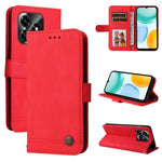 Custodia per telefono in pelle con bottone in metallo con albero della vita Skin Feel, For Honor X5c Plus, For Honor X70 5G, For Honor X6b 4G / X6c 4G / X5b / X5b Plus, For Honor Play 60