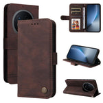 Custodia per telefono in pelle con bottone in metallo con albero della vita Skin Feel, For Honor Magic8, For Honor 400 Smart 5G / X7d 4G / Play 10T 5G, For Honor Play10 4G, For Honor Play 70 Plus