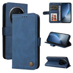 Custodia per telefono in pelle con bottone in metallo con albero della vita Skin Feel, For Honor X6d 5G / Play 60A 5G, For Honor X8d 4G, For Honor 500 / 500 Pro Global 155.8mm, For Honor Magic8 Pro