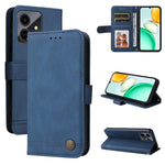 Custodia per telefono in pelle con bottone in metallo con albero della vita Skin Feel, For Honor Magic8, For Honor 400 Smart 5G / X7d 4G / Play 10T 5G, For Honor Play10 4G, For Honor Play 70 Plus