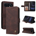 Custodia per telefono in pelle con bottone in metallo con albero della vita Skin Feel, For Honor X6d 5G / Play 60A 5G, For Honor X8d 4G, For Honor 500 / 500 Pro Global 155.8mm, For Honor Magic8 Pro