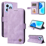Custodia per telefono in pelle con bottone in metallo con albero della vita Skin Feel, For Honor X6d 5G / Play 60A 5G, For Honor X8d 4G, For Honor 500 / 500 Pro Global 155.8mm, For Honor Magic8 Pro
