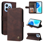 Custodia per telefono in pelle con bottone in metallo con albero della vita Skin Feel, For Honor X6d 5G / Play 60A 5G, For Honor X8d 4G, For Honor 500 / 500 Pro Global 155.8mm, For Honor Magic8 Pro
