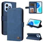 Custodia per telefono in pelle con bottone in metallo con albero della vita Skin Feel, For Honor X6d 5G / Play 60A 5G, For Honor X8d 4G, For Honor 500 / 500 Pro Global 155.8mm, For Honor Magic8 Pro