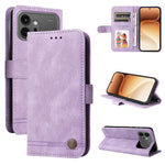 Custodia per telefono in pelle con bottone in metallo con albero della vita Skin Feel, For Honor 600 Smart 5G, For Honor Play 80 Plus 5G, For Honor 600 Global / 600 Pro Global, For Honor 600 Lite Global