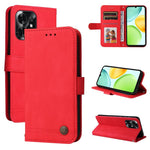 Custodia per telefono in pelle con bottone in metallo con albero della vita Skin Feel, For Honor X6d 5G / Play 60A 5G, For Honor X8d 4G, For Honor 500 / 500 Pro Global 155.8mm, For Honor Magic8 Pro