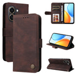 Custodia per telefono in pelle con bottone in metallo con albero della vita Skin Feel, For Honor 600 Smart 5G, For Honor Play 80 Plus 5G, For Honor 600 Global / 600 Pro Global, For Honor 600 Lite Global