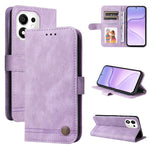 Custodia per telefono in pelle con bottone in metallo con albero della vita Skin Feel, For Honor 600 Smart 5G, For Honor Play 80 Plus 5G, For Honor 600 Global / 600 Pro Global, For Honor 600 Lite Global