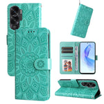 Custodia per telefono in pelle di girasole goffrata, For Honor Play 50 Plus, For Honor X6a, For Honor X50, For Honor X50i 5G