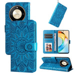 Custodia per telefono in pelle di girasole goffrata, For Honor Play 50 Plus, For Honor X6a, For Honor X50, For Honor X50i 5G