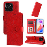 Custodia per telefono in pelle di girasole goffrata, For Honor Play 50 Plus, For Honor X6a, For Honor X50, For Honor X50i 5G