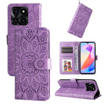 Custodia per telefono in pelle di girasole goffrata, For Honor Play 50 Plus, For Honor X6a, For Honor X50, For Honor X50i 5G