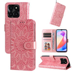 Custodia per telefono in pelle di girasole goffrata, For Honor Play 50 Plus, For Honor X6a, For Honor X50, For Honor X50i 5G