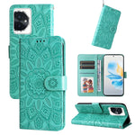 Custodia per telefono in pelle di girasole goffrata, For Honor 90 GT, For Honor 100 Pro, For Honor 100, For Honor X50i+