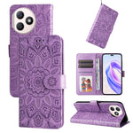 Custodia per telefono in pelle di girasole goffrata, For Honor 90 GT, For Honor 100 Pro, For Honor 100, For Honor X50i+