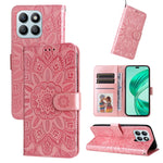 Custodia per telefono in pelle di girasole goffrata, For Honor 200 Pro, For Honor 200 Lite Global, For Honor Magic6 Pro, For Honor X8b