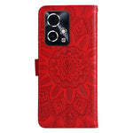 Custodia per telefono in pelle di girasole goffrata, For Honor 90 GT, For Honor 100 Pro, For Honor 100, For Honor X50i+