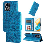 Custodia per telefono in pelle di girasole goffrata, For Honor 90 GT, For Honor 100 Pro, For Honor 100, For Honor X50i+