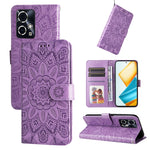 Custodia per telefono in pelle di girasole goffrata, For Honor 90 GT, For Honor 100 Pro, For Honor 100, For Honor X50i+