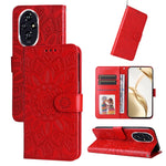 Custodia per telefono in pelle di girasole goffrata, For Honor Magic7, For Honor X60i, For Honor Play 60 Plus, For Honor 200