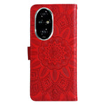 Custodia per telefono in pelle di girasole goffrata, For Honor 200 Pro, For Honor 200 Lite Global, For Honor Magic6 Pro, For Honor X8b