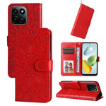 Custodia per telefono in pelle di girasole goffrata, For Honor Magic7, For Honor X60i, For Honor Play 60 Plus, For Honor 200