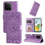 Custodia per telefono in pelle di girasole goffrata, For Honor Magic7, For Honor X60i, For Honor Play 60 Plus, For Honor 200