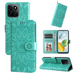 Custodia per telefono in pelle di girasole goffrata, For Honor Magic7, For Honor X60i, For Honor Play 60 Plus, For Honor 200