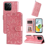 Custodia per telefono in pelle di girasole goffrata, For Honor Magic7, For Honor X60i, For Honor Play 60 Plus, For Honor 200