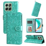 Custodia per telefono in pelle di girasole goffrata, For Honor X5c Plus, For Honor X70 5G, For Honor X6b 4G / X6c 4G / X5b / X5b Plus, For Honor Play 60