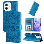 Custodia per telefono in pelle di girasole goffrata, For Honor Magic7, For Honor X60i, For Honor Play 60 Plus, For Honor 200
