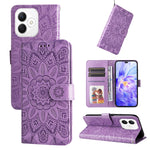 Custodia per telefono in pelle di girasole goffrata, For Honor Magic7, For Honor X60i, For Honor Play 60 Plus, For Honor 200
