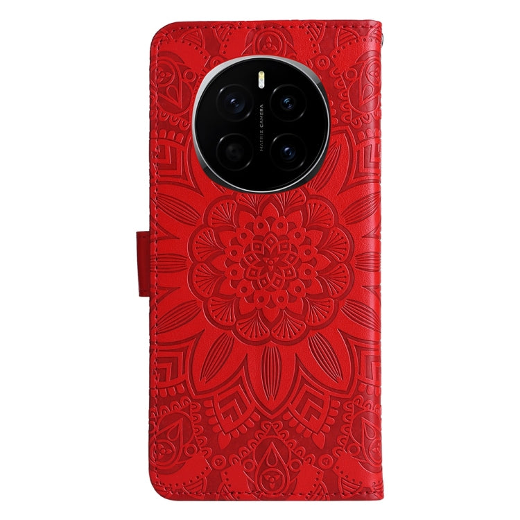 Custodia per telefono in pelle di girasole goffrata, For Honor Magic7, For Honor X60i, For Honor Play 60 Plus, For Honor 200