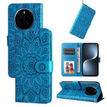Custodia per telefono in pelle di girasole goffrata, For Honor Magic7, For Honor X60i, For Honor Play 60 Plus, For Honor 200