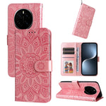 Custodia per telefono in pelle di girasole goffrata, For Honor Magic7, For Honor X60i, For Honor Play 60 Plus, For Honor 200
