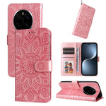 Custodia per telefono in pelle di girasole goffrata, For Honor 300 Pro, For Honor 300, For Honor X9c / Magic7 Lite, For Honor Magic7 Pro