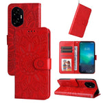 Custodia per telefono in pelle di girasole goffrata, For Honor 300 Pro, For Honor 300, For Honor X9c / Magic7 Lite, For Honor Magic7 Pro