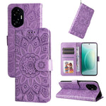 Custodia per telefono in pelle di girasole goffrata, For Honor 300 Pro, For Honor 300, For Honor X9c / Magic7 Lite, For Honor Magic7 Pro