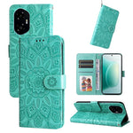Custodia per telefono in pelle di girasole goffrata, For Honor 300 Pro, For Honor 300, For Honor X9c / Magic7 Lite, For Honor Magic7 Pro