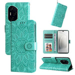 Custodia per telefono in pelle di girasole goffrata, For Honor 300 Pro, For Honor 300, For Honor X9c / Magic7 Lite, For Honor Magic7 Pro