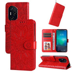 Custodia per telefono in pelle di girasole goffrata, For Honor 400 Lite Global, For Honor 400 Global 156.5mm, For Honor X8c 4G, For Honor 300 Ultra