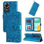 Custodia per telefono in pelle di girasole goffrata, For Honor X5c Plus, For Honor X70 5G, For Honor X6b 4G / X6c 4G / X5b / X5b Plus, For Honor Play 60