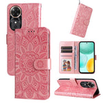 Custodia per telefono in pelle di girasole goffrata, For Honor X5c Plus, For Honor X70 5G, For Honor X6b 4G / X6c 4G / X5b / X5b Plus, For Honor Play 60