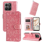 Custodia per telefono in pelle di girasole goffrata, For Honor Magic8, For Honor 400 Smart 5G / X7d 4G / Play 10T 5G, For Honor Play10 4G, For Honor Play 70 Plus