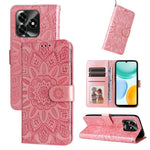 Custodia per telefono in pelle di girasole goffrata, For Honor X5c Plus, For Honor X70 5G, For Honor X6b 4G / X6c 4G / X5b / X5b Plus, For Honor Play 60