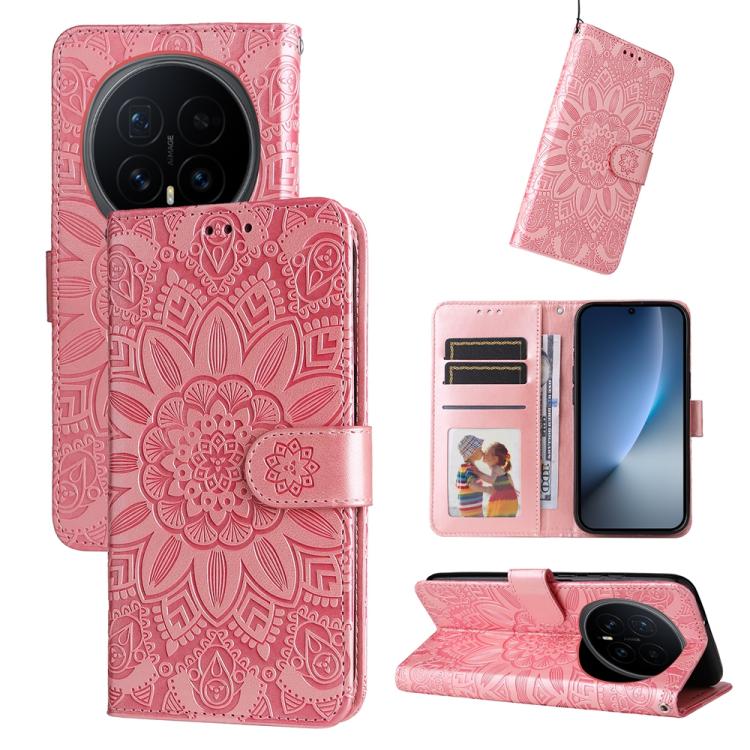 Custodia per telefono in pelle di girasole goffrata, For Honor Magic8, For Honor 400 Smart 5G / X7d 4G / Play 10T 5G, For Honor Play10 4G, For Honor Play 70 Plus